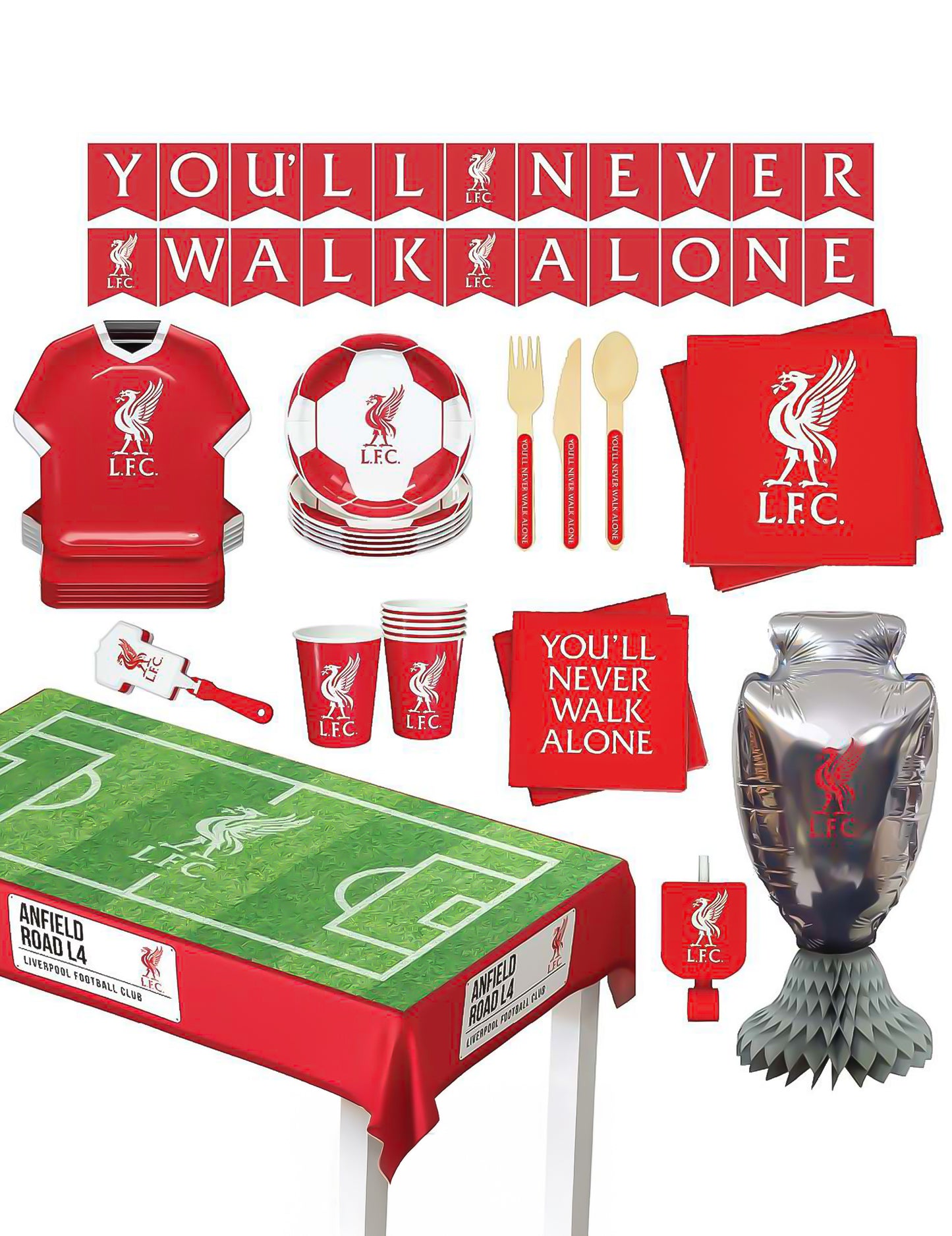 Kit anniversaire Liverpool Football Club 75 pièces