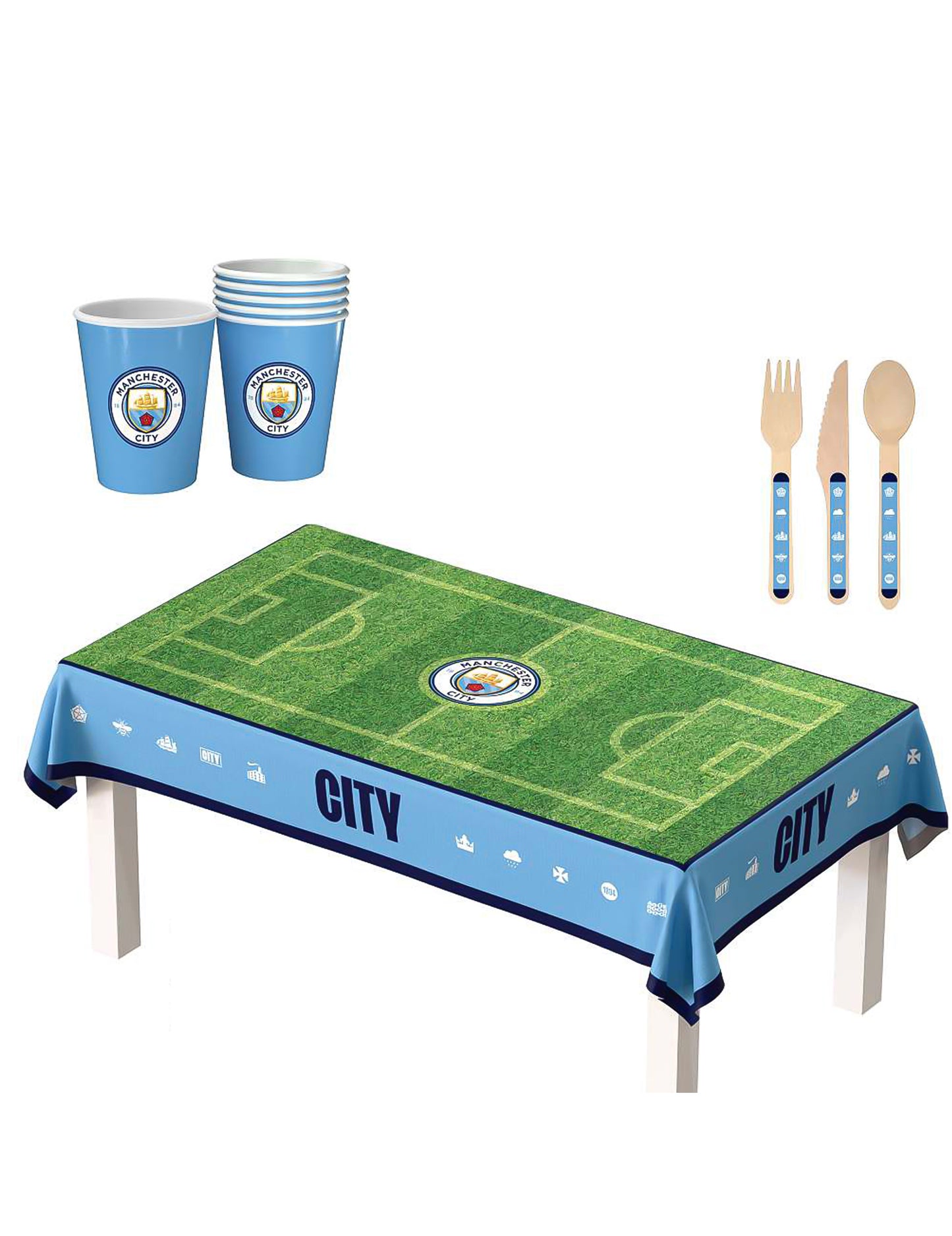 Kit anniversaire Manchester City Football Club 75 pièces