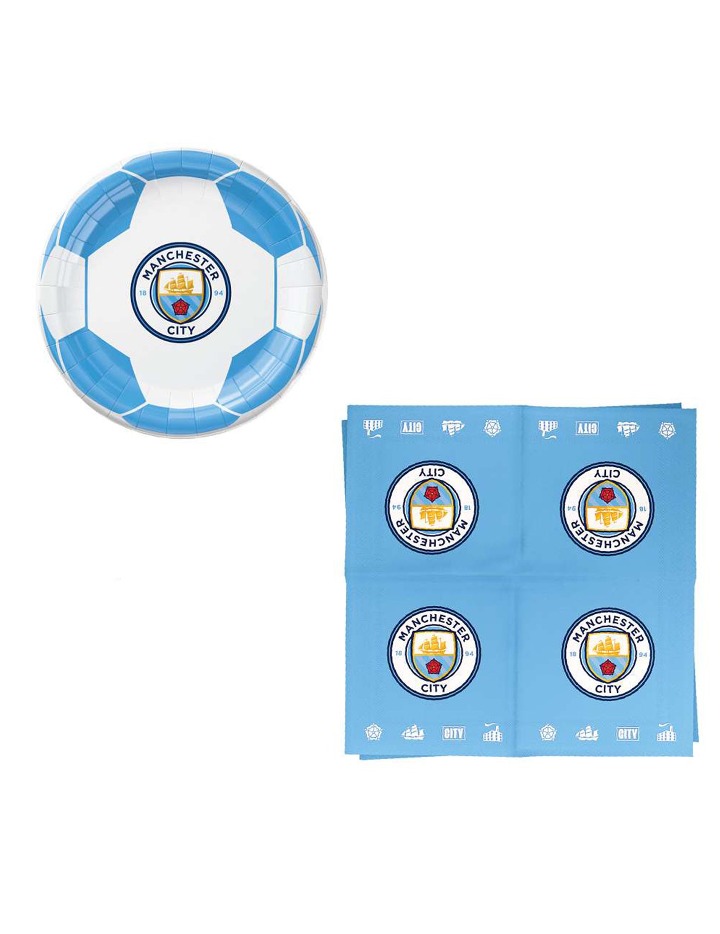 Kit anniversaire Manchester City Football Club 75 pièces