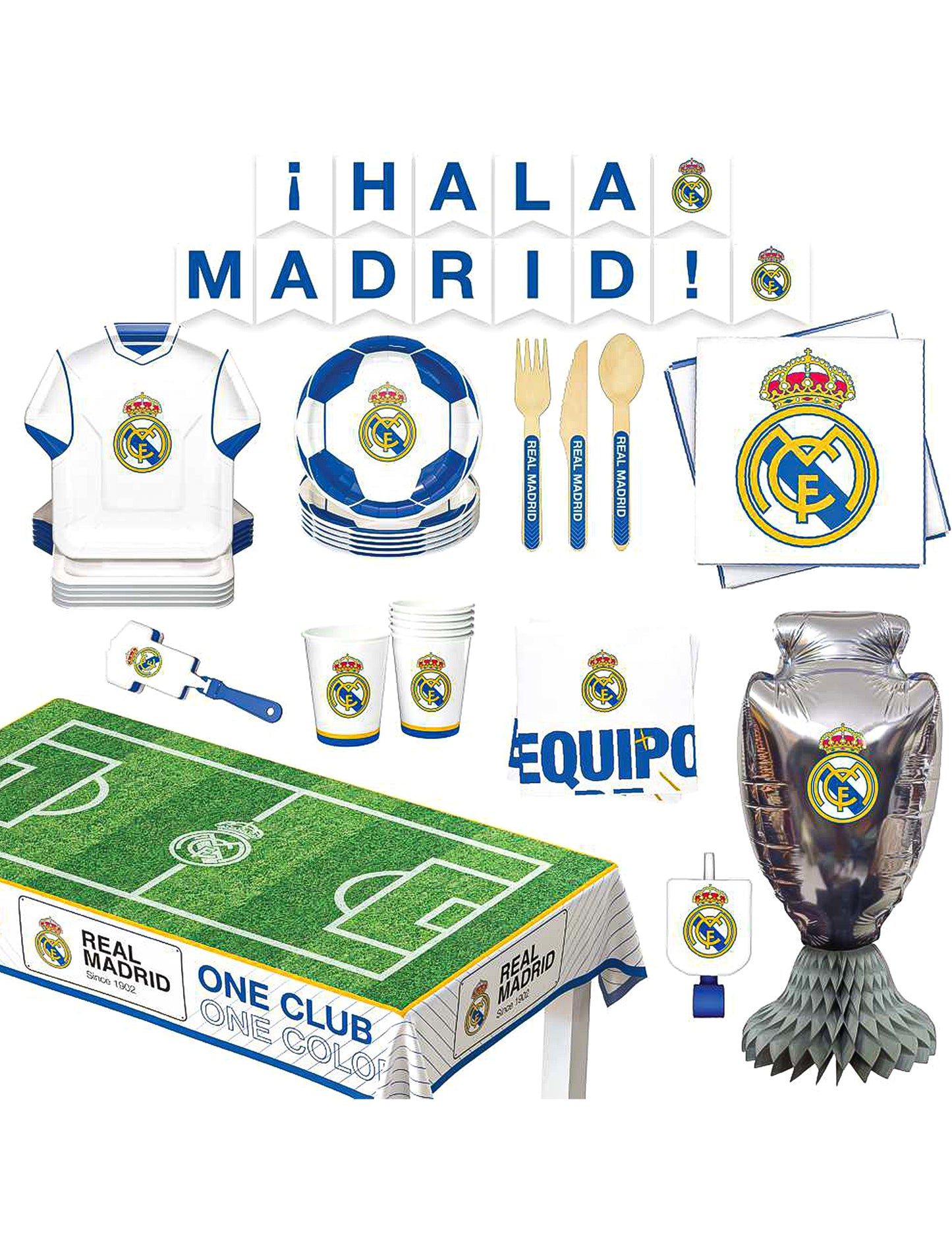 Kit anniversaire Real Madrid CF 75 pièces