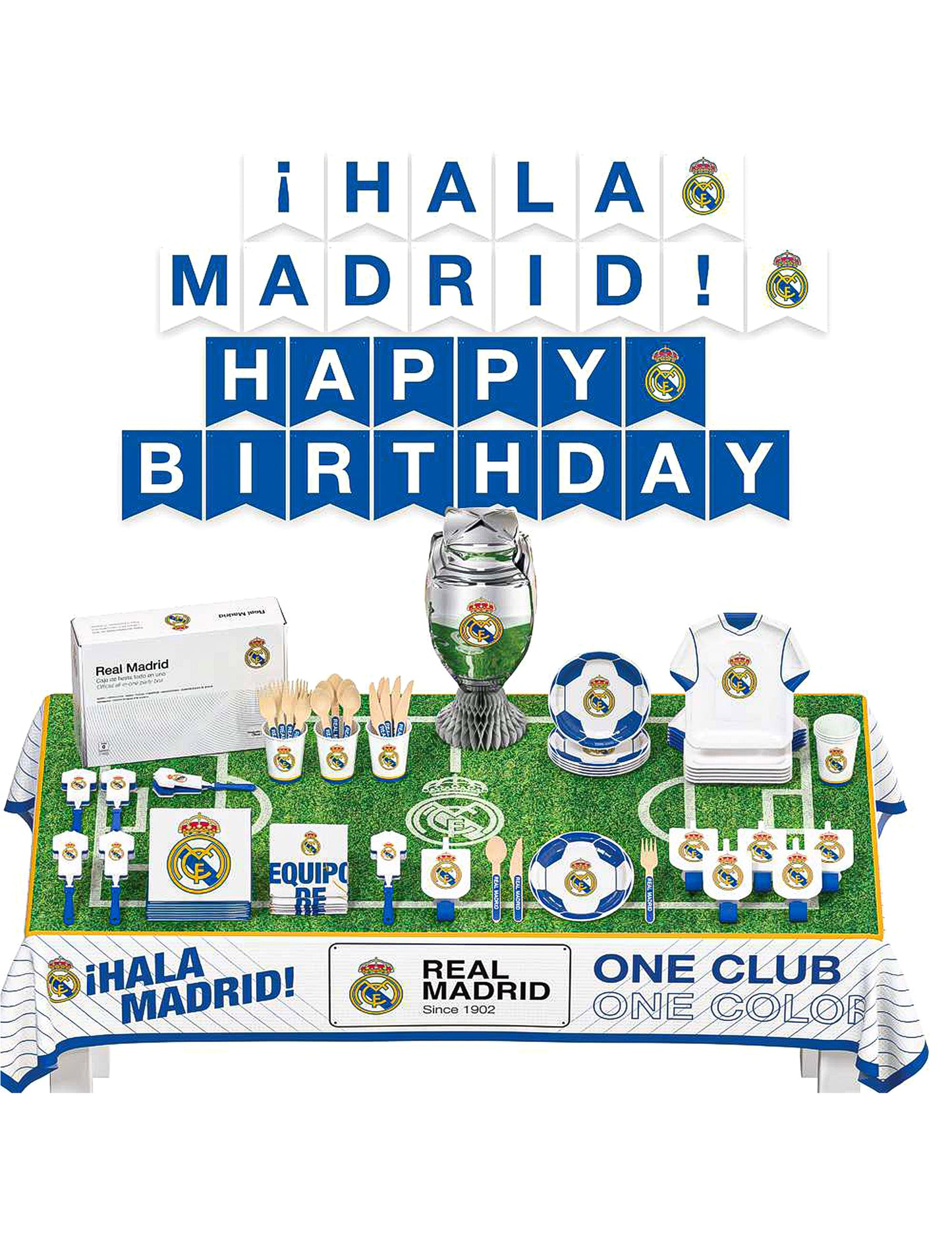 Kit anniversaire Real Madrid CF 75 pièces