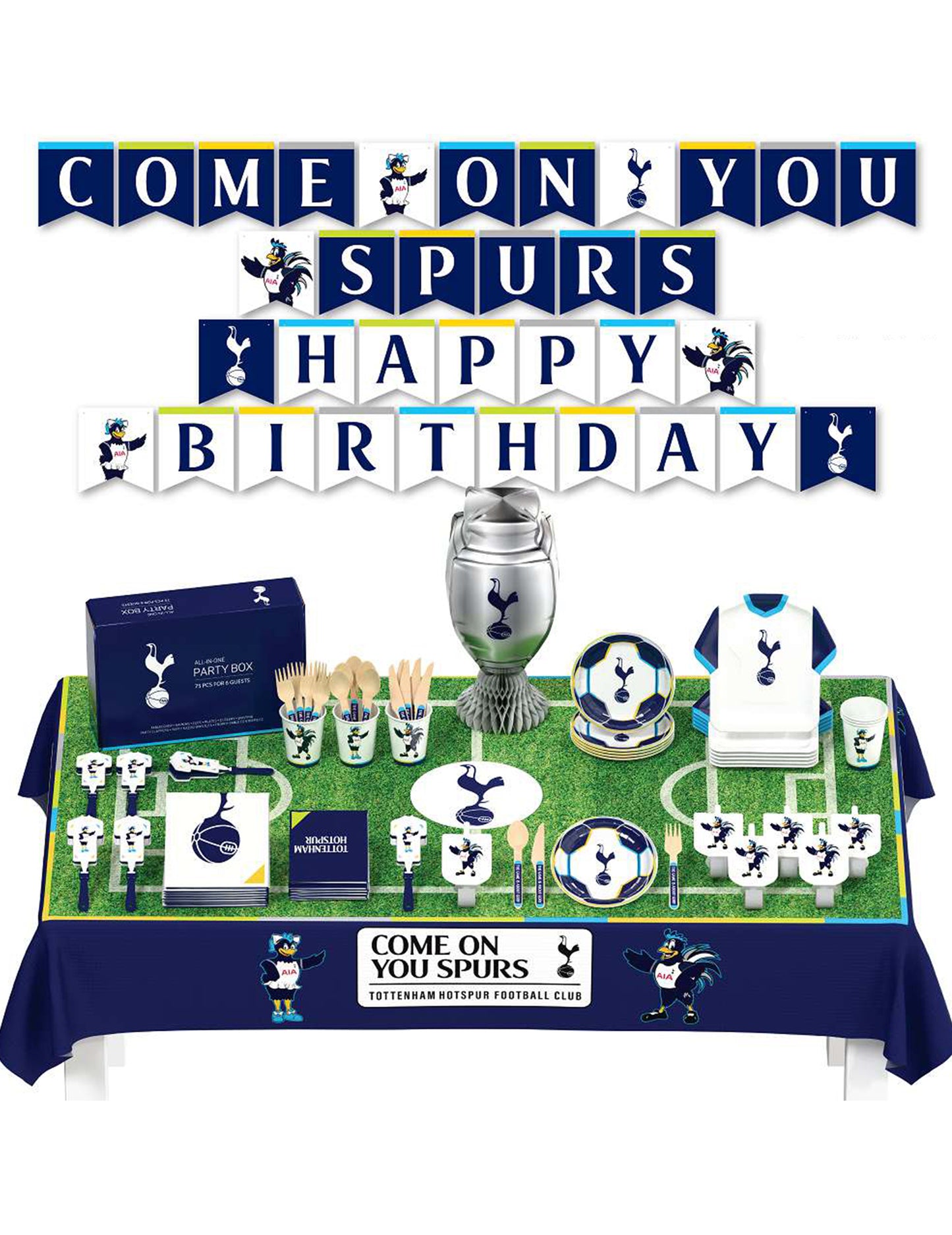 Kit anniversaire Tottenham Hotspur Football Club 75 pièces