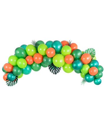Kit Arc de Baloane Junglă Tropicală (60 bucăți) pentru Zile de Naștere