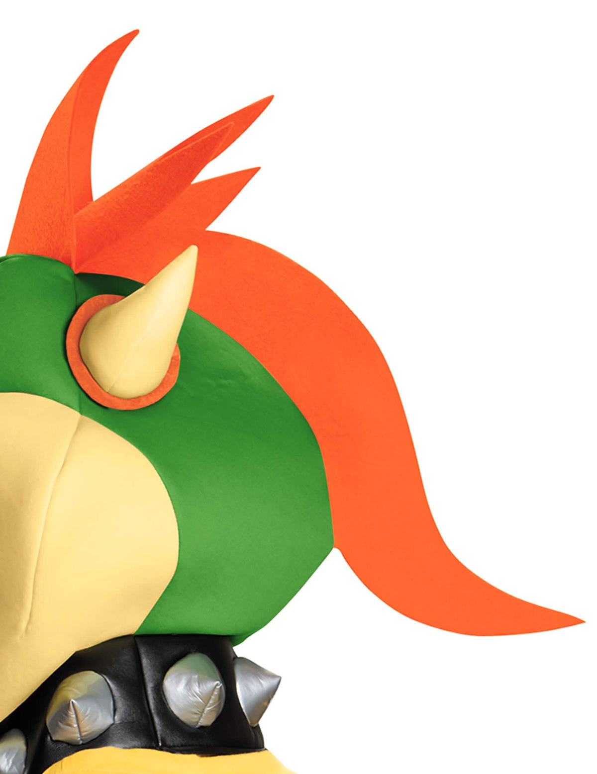 Detaliu al coifului și al colierului cu țepi din Kit Bowser Nintendo®