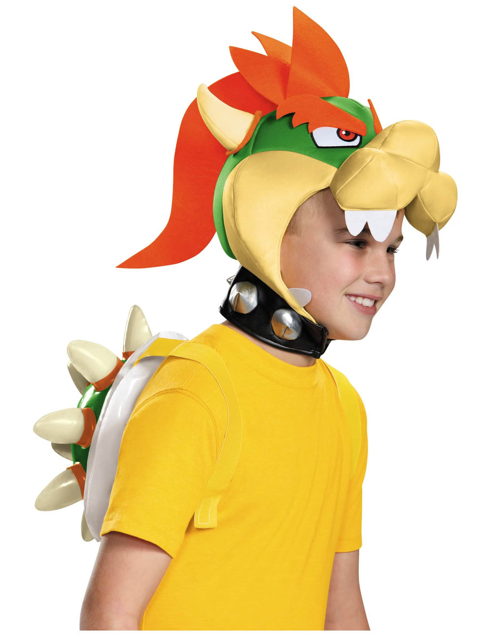 Kit Bowser Nintendo® pentru copil cu coafură carapace și colier cu țepi