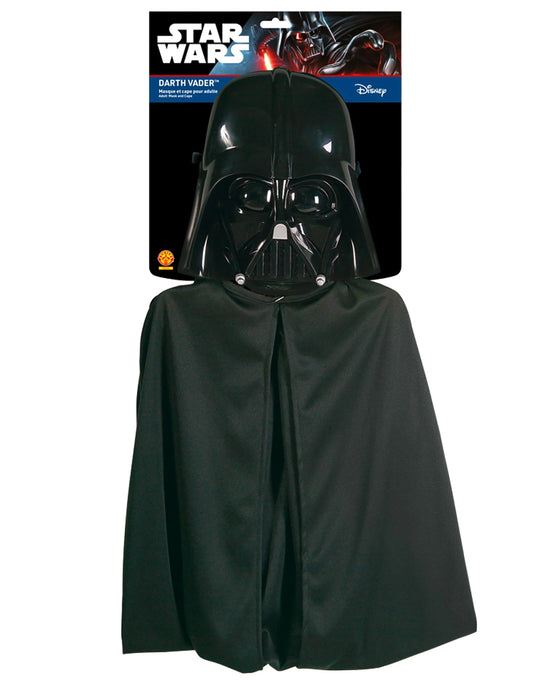 Vue de l'emballage du kit cape et masque de Dark Vador Star Wars