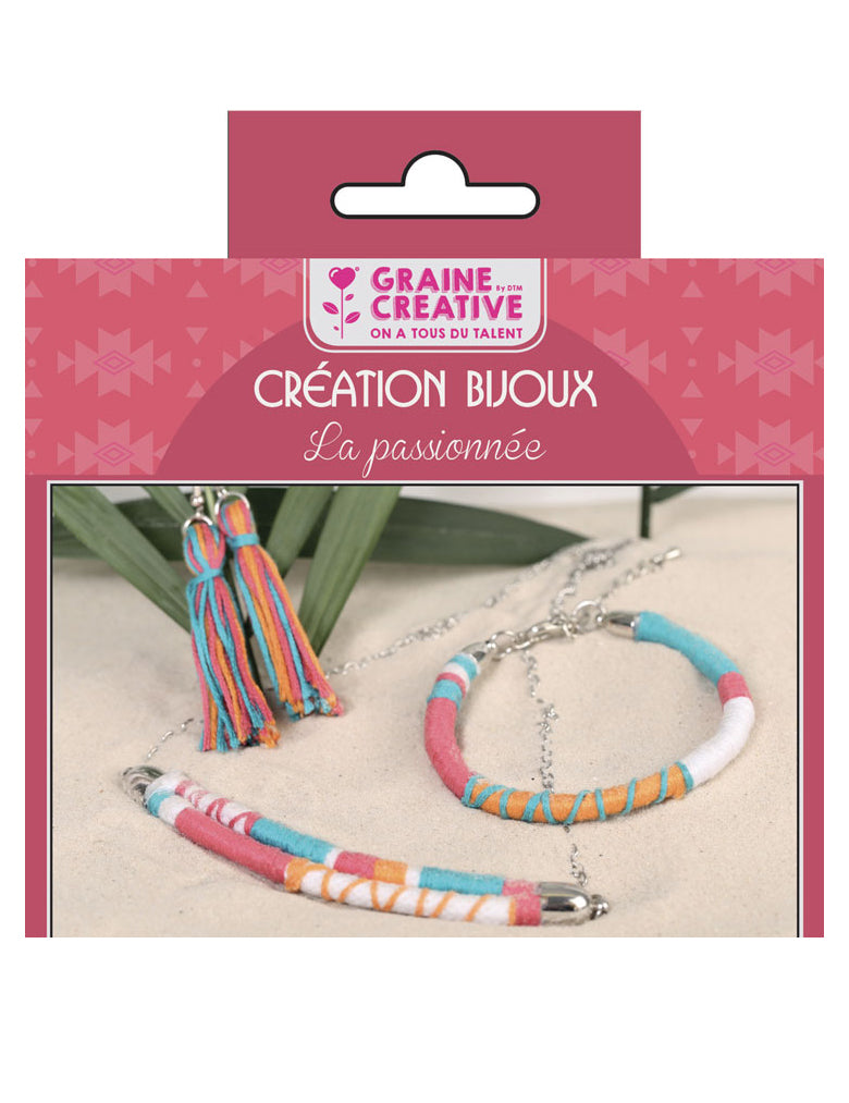 Trusă pentru realizarea de bijuterii multicolore 12,5 x 13 cm complet