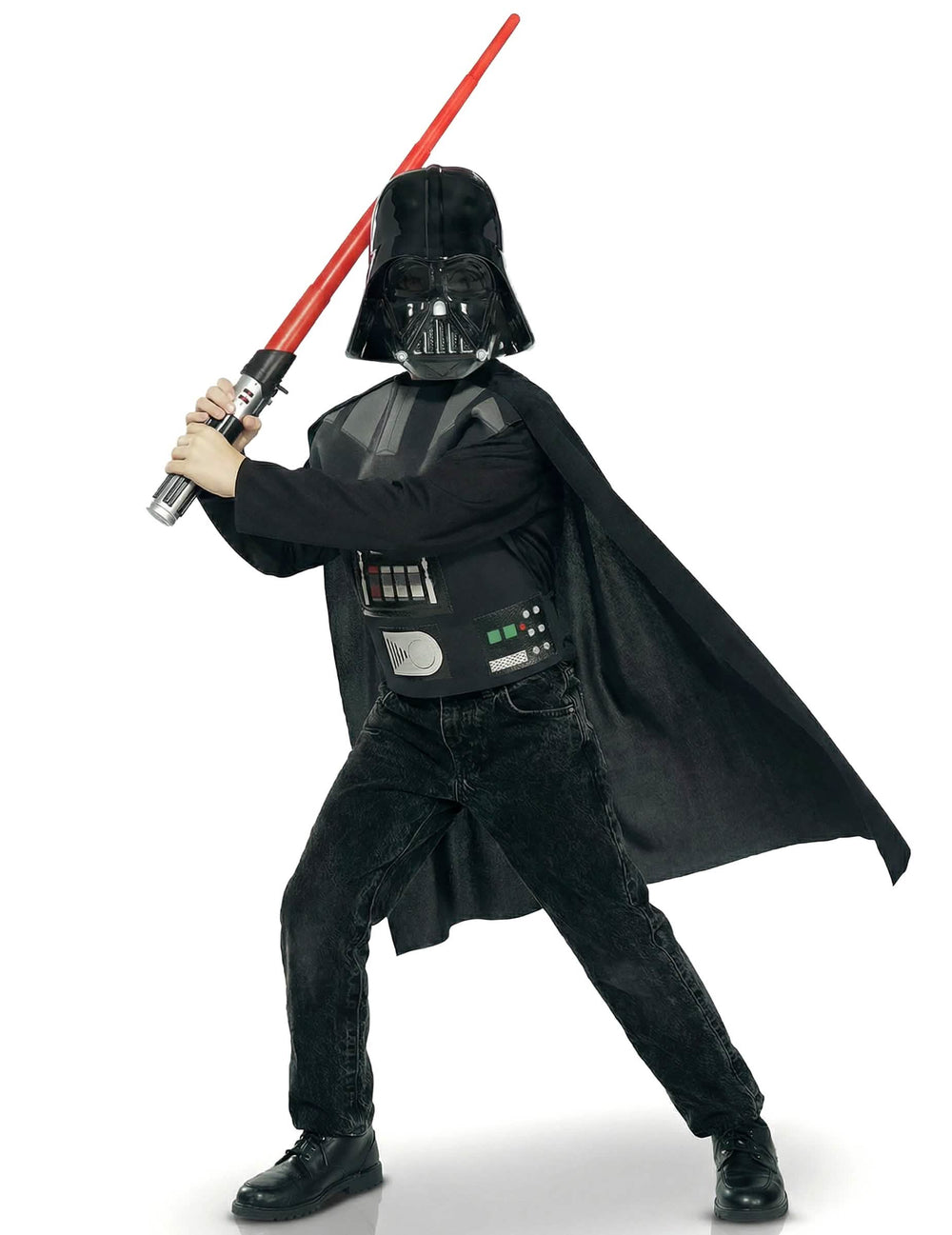 Vedere din profil a kitului Darth Vader pentru copil