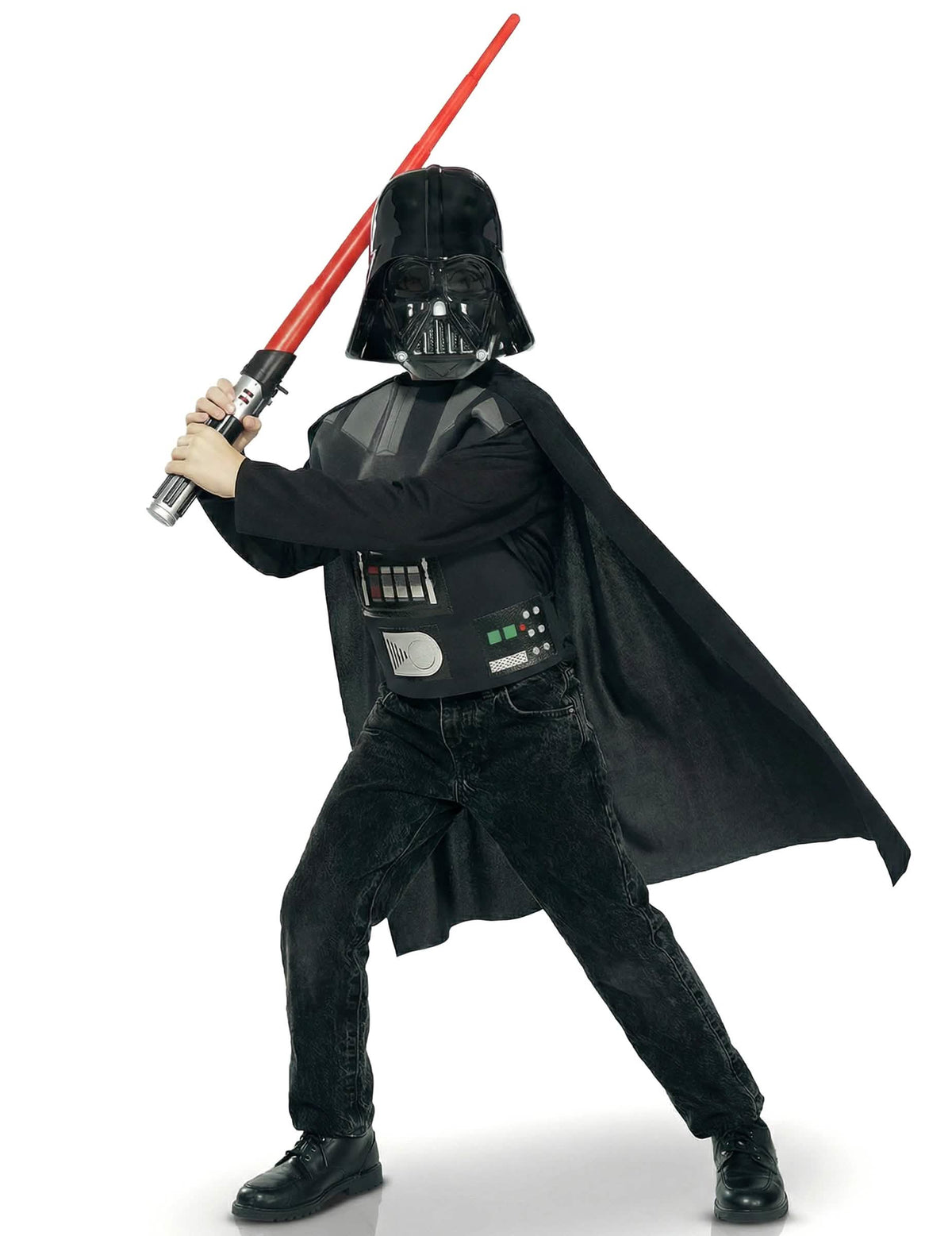Vedere din profil a kitului Darth Vader pentru copil