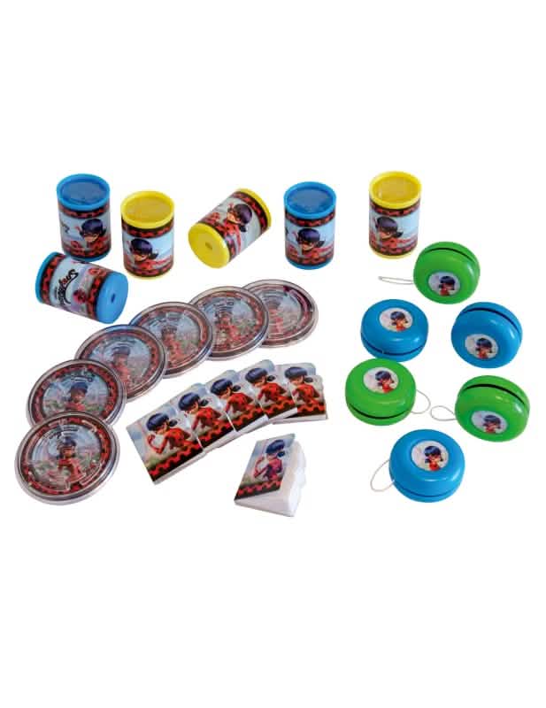 Kit de 24 cadouri Ladybug pentru copil multicolor