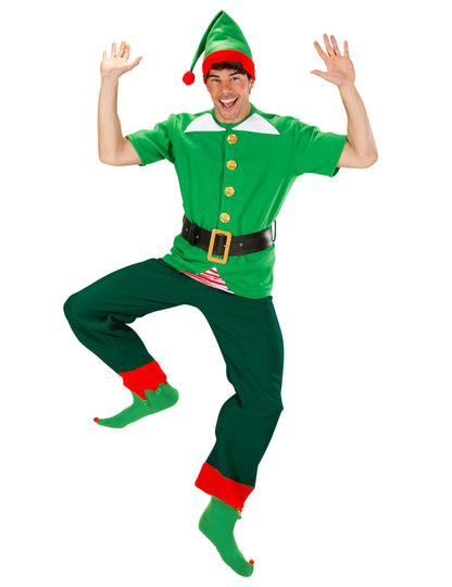 Vue d'ensemble du kit déguisement elfe pour adulte Noël
