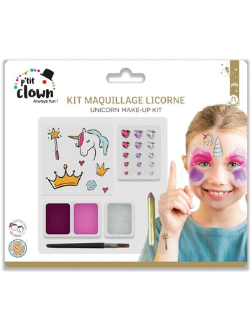 Set de machiaj cu tatuaje unicorn pentru copii