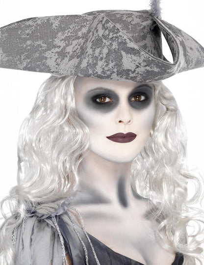 Kit de machiaj de pirat al mărilor pentru femei gri și alb