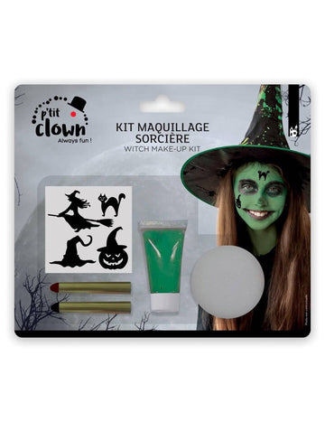 Kit maquillage sorcière verte enfant