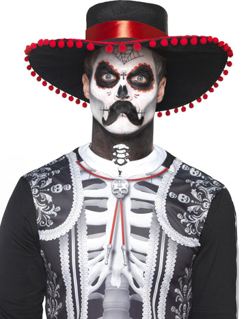 Kit de machiaj pentru schelet mexican Adult Dia de los Muertos