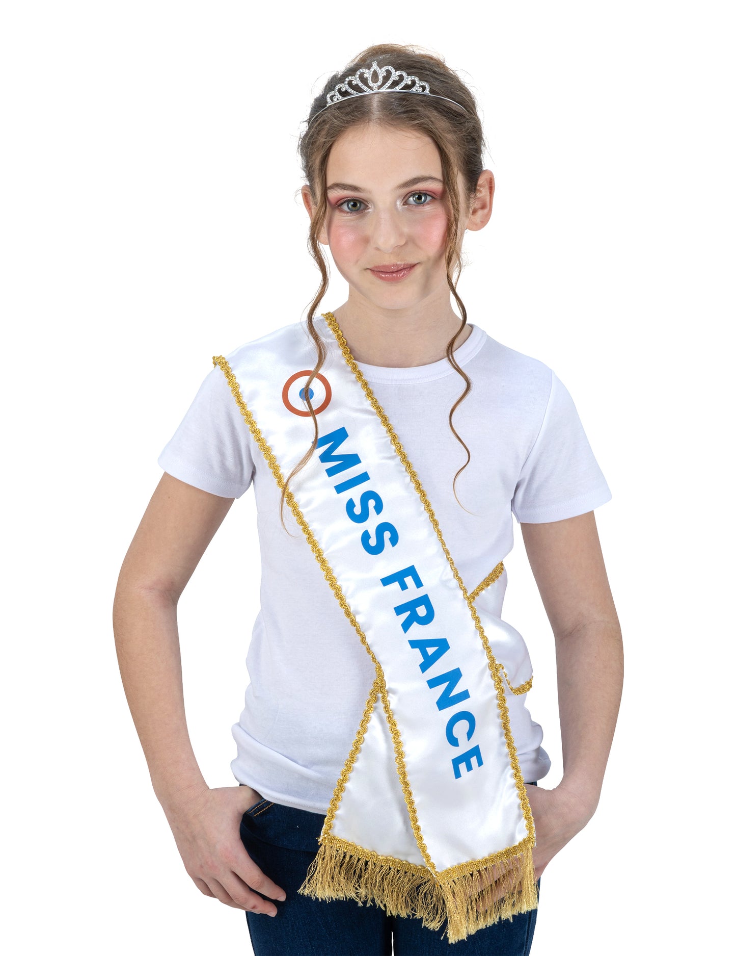 Set Miss France™ eșarfă și diademă