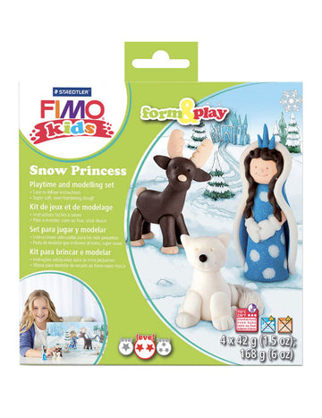 Kit de modelat pastă Fimo® Snow Princess pentru copii