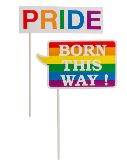 Kit photobooth arc en ciel pride 12 pièces