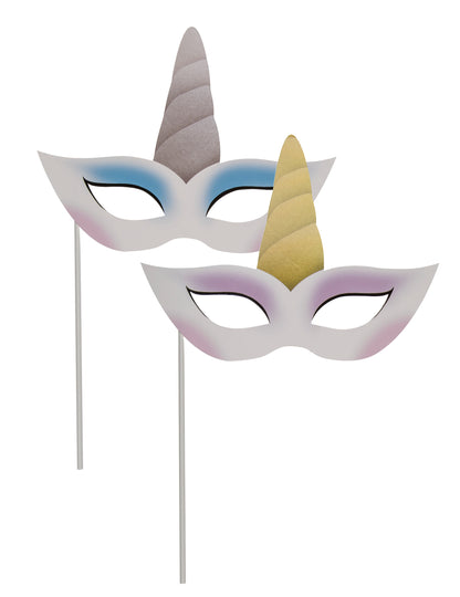 Kit cabină foto unicorni cu 12 piese