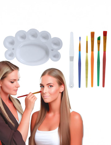 Set de pensule și palete de machiaj