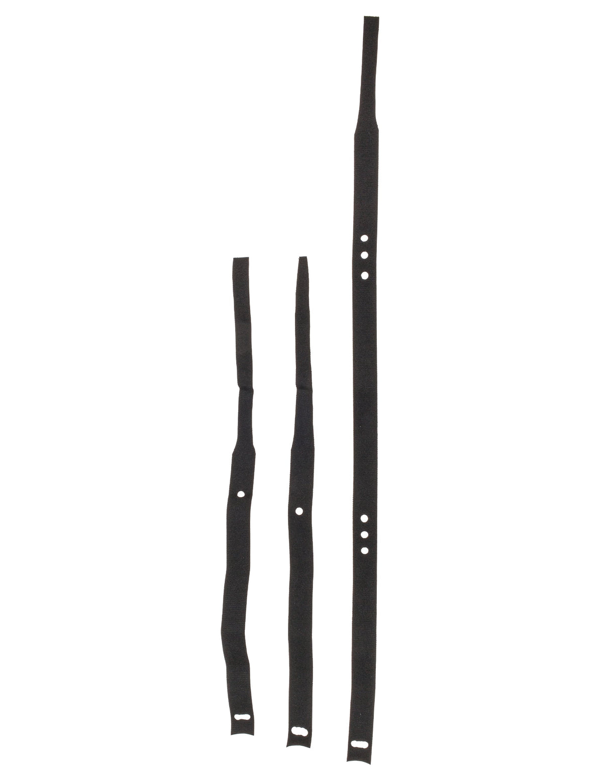 Détail des sangles de fixation du kit silhouette phosphorescente pour adulte