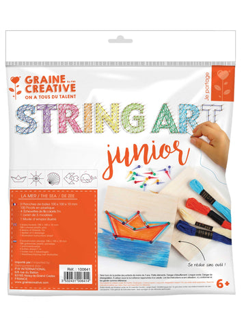 Trusă de artă cu fir pentru copii cu tematică marină și imagini cu fir