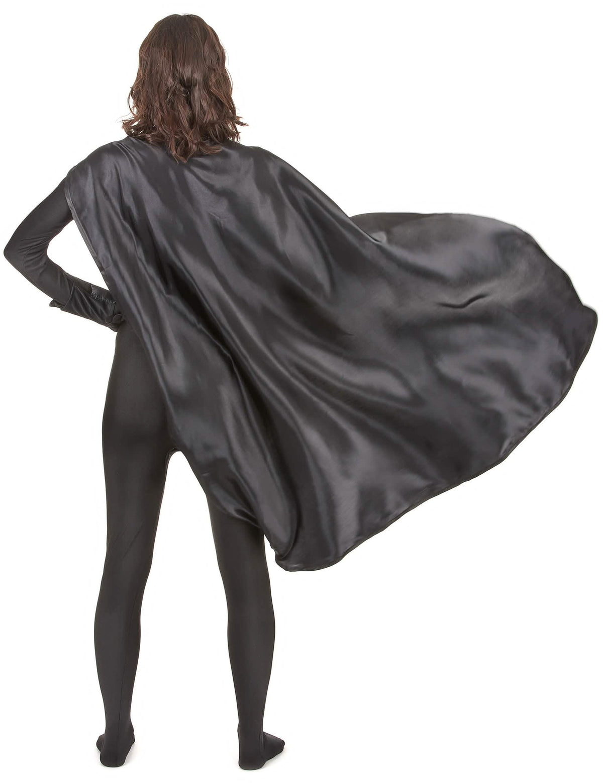 Vue de dos du kit super héros pour adulte noir