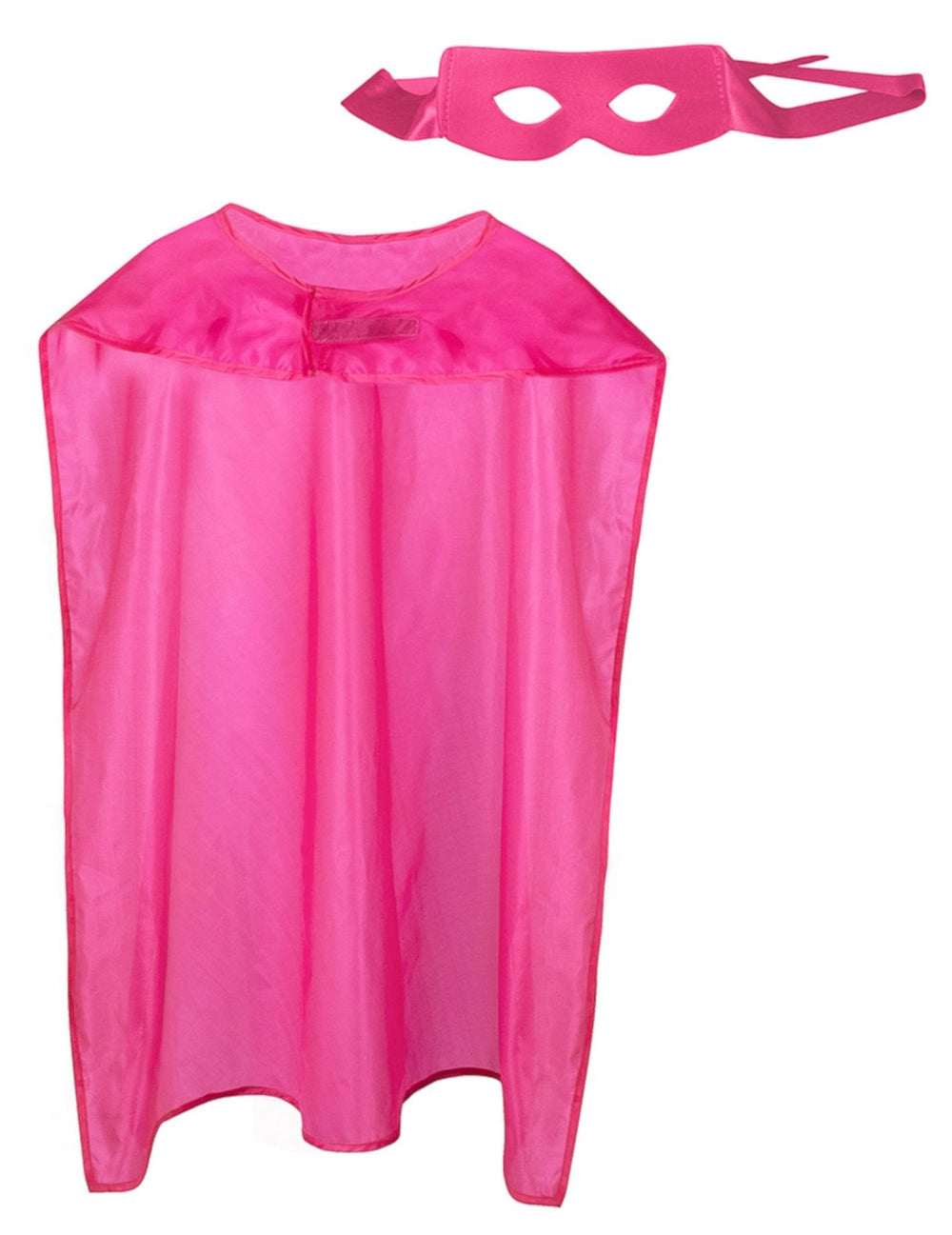 Kit super héros pour adulte rose avec cape et loup