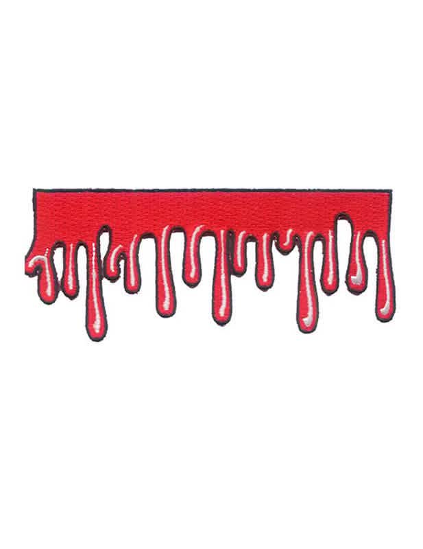 Patch gotic roșu pentru costum roșu