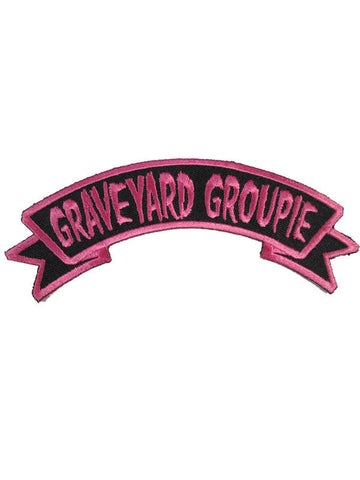 Kreepsville Patch Gothic Graveyard Groupie roz-negru 