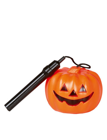 Lampa de dovleac portocaliu decorată Halloween