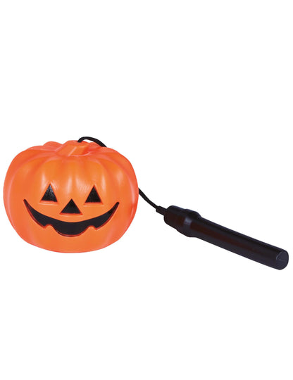 Lampa de dovleac portocaliu decorată Halloween