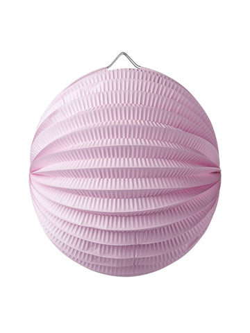 Lampion sferic 20 cm roz din hârtie groasă 