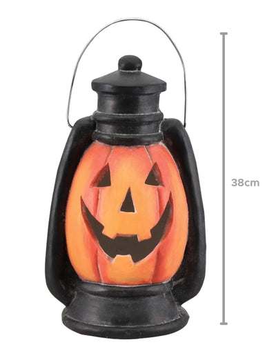 Felinar luminos înfricoșător cu dovleac 38 cm