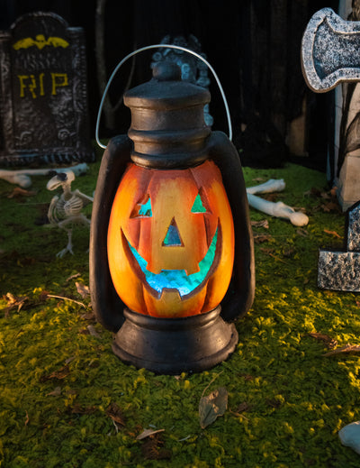 Lanternă Dovleac înfricoșător luminoasă 38 cm