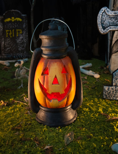 Lanternă Dovleac înfricoșător luminoasă 38 cm