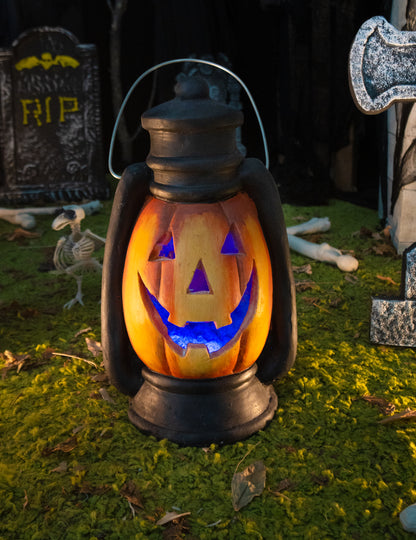 Lanternă Dovleac înfricoșător luminoasă 38 cm