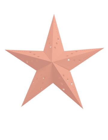 Star Lantern 60cm Peach pastel