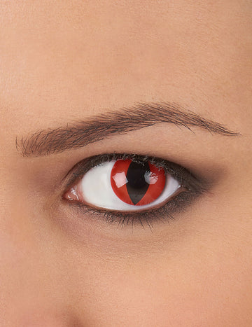 Lentile de contact fără corecție de lux Reptile Reptile Red 1 an Adult