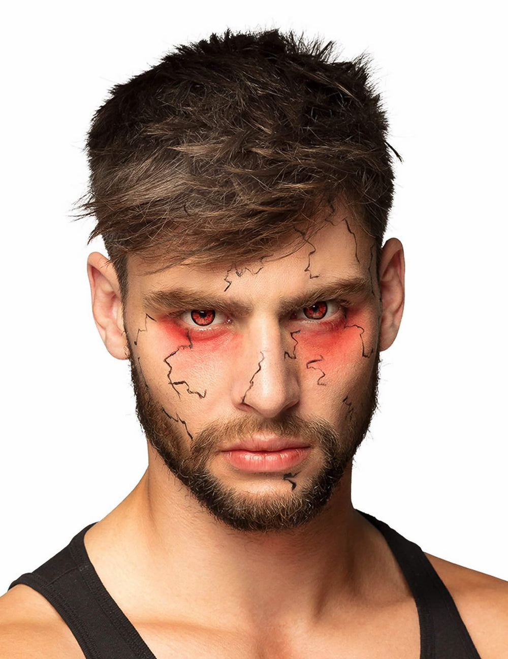 Prim-plan pe privire cu lentilele fantezie monstru pentru adult
