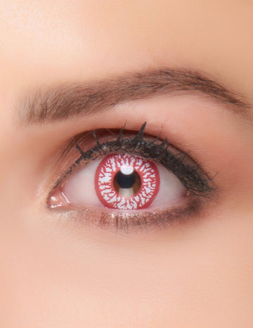 Lentile de contact fără ochi de corecție de lux injectat cu sânge de 1 an adult de Halloween