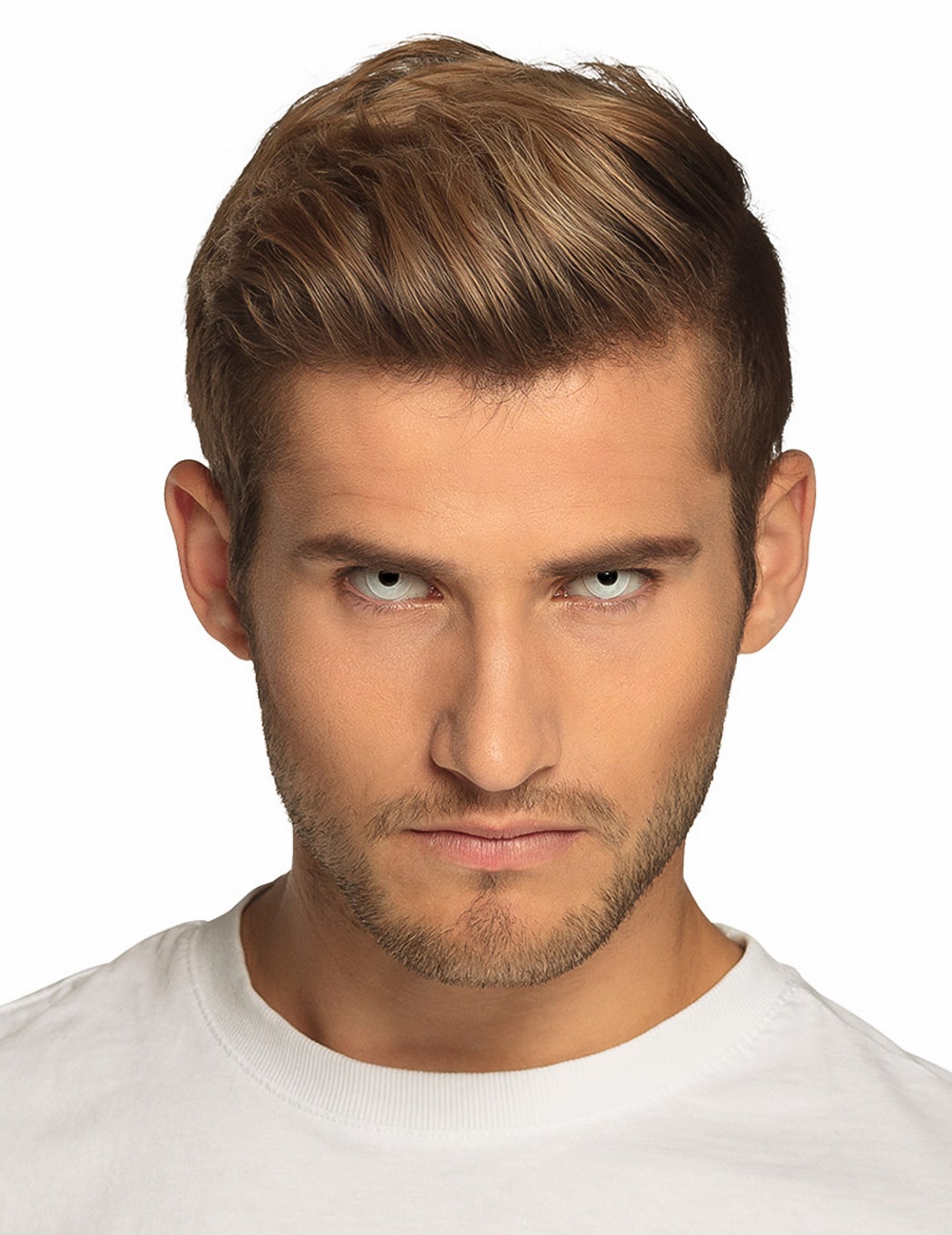 Lentile de contact fără corecție de fantezie albă UV 1 lună adult