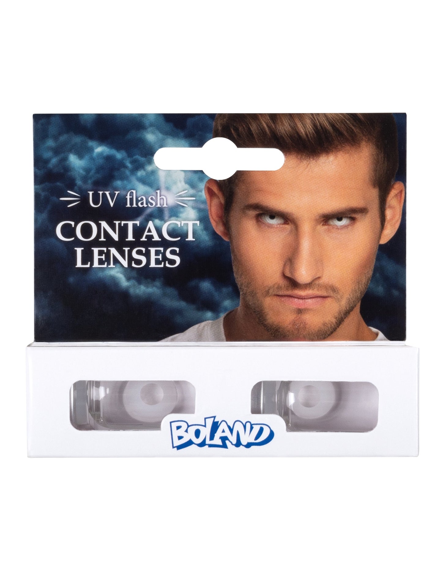 Lentile de contact fără corecție de fantezie albă UV 1 lună adult