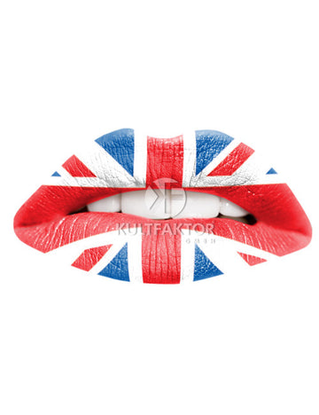 Tatuaj pentru buze Steagul Angliei 