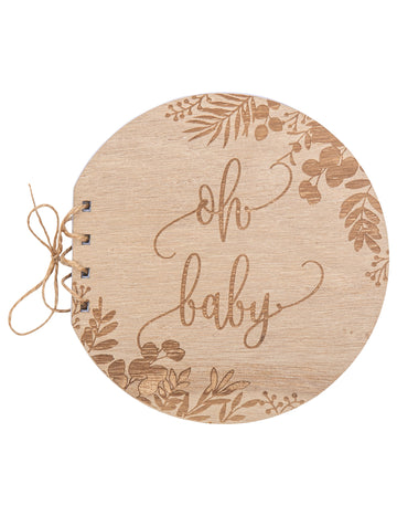 Carte de aur din lemn OH OH EUCALIPTUS ROUND 16 x 16,5 cm