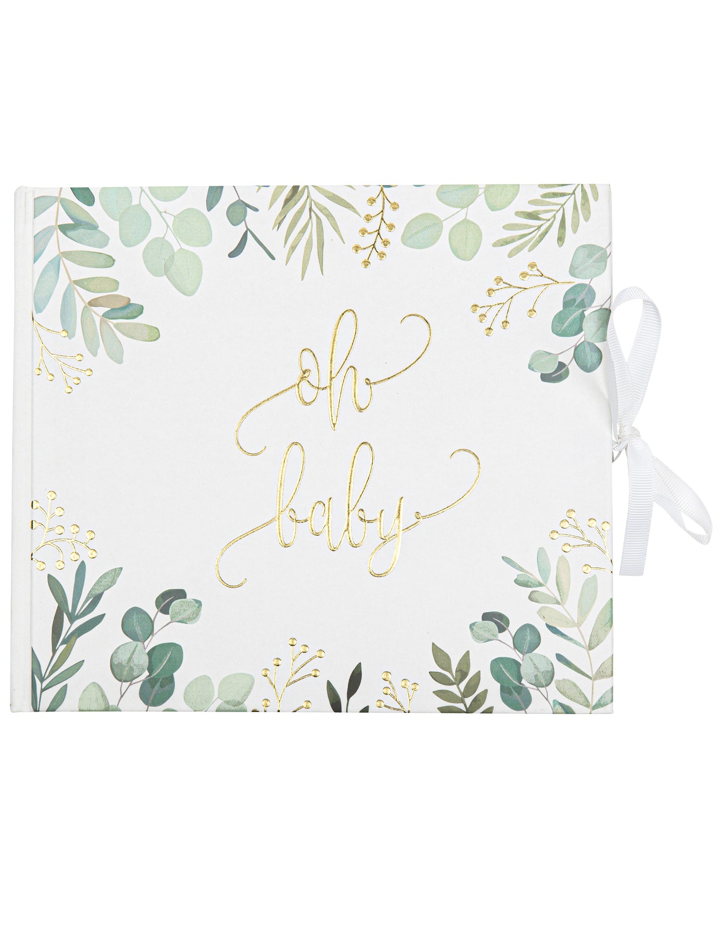 Carte de Aur Oh Baby Eucalipt Metal și aur 22 x 19 cm