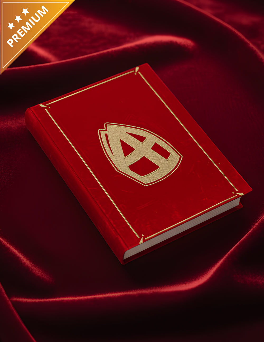 Livre de Saint-Nicolas luxe pour adulte rouge et doré