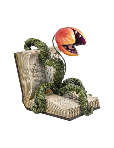 Livre décoratif en résine avec plante carnivore 29 x 25 x 29 cm