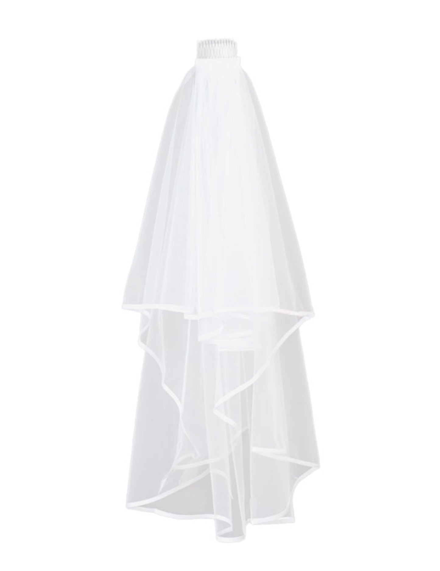 Voal de mireasă lung și alb