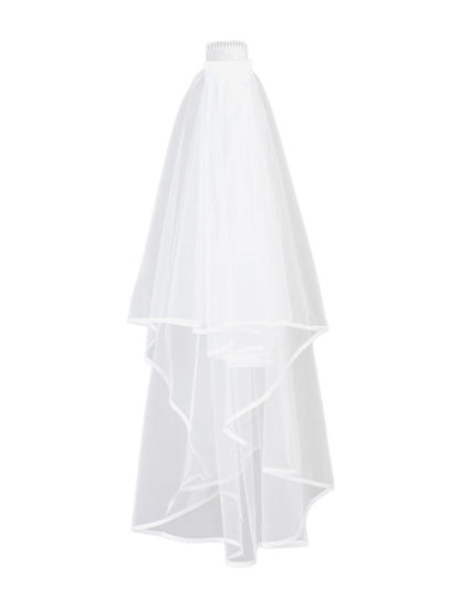 Voal de mireasă lung și alb